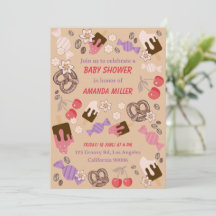 Söt och Salty Baby Shower Treats Beige Mönster