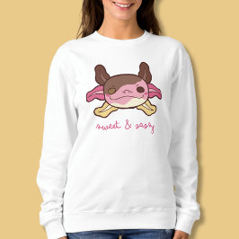 Söt och sassy Axolotl Neapolitan Ice Cream T Shirt