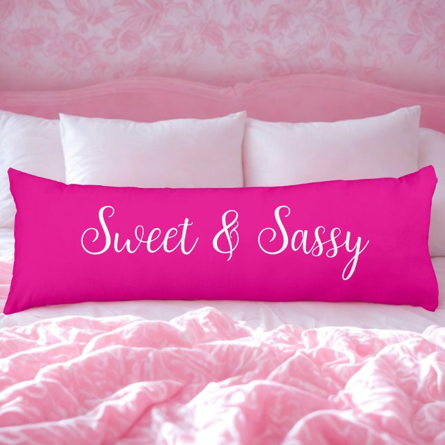 Söt och Sassy Rosa Kroppskudde (Skapare uppladdad)