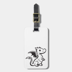 Söt och snygg, liten drake bagagebricka