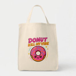 Söt och Snyggt - Cute Donut-grafik T-Shirt Tygkasse