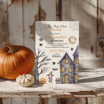 Söt och Spooky Baby Witch Birthday