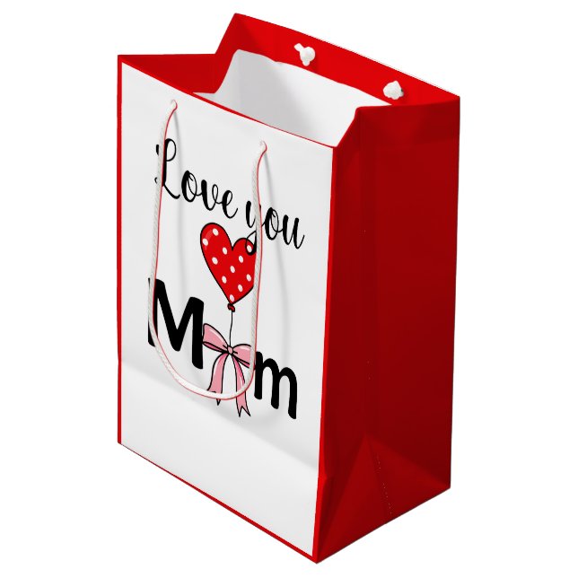 Söt och stilren “Love You Mom” (Framsidan Vinklad)