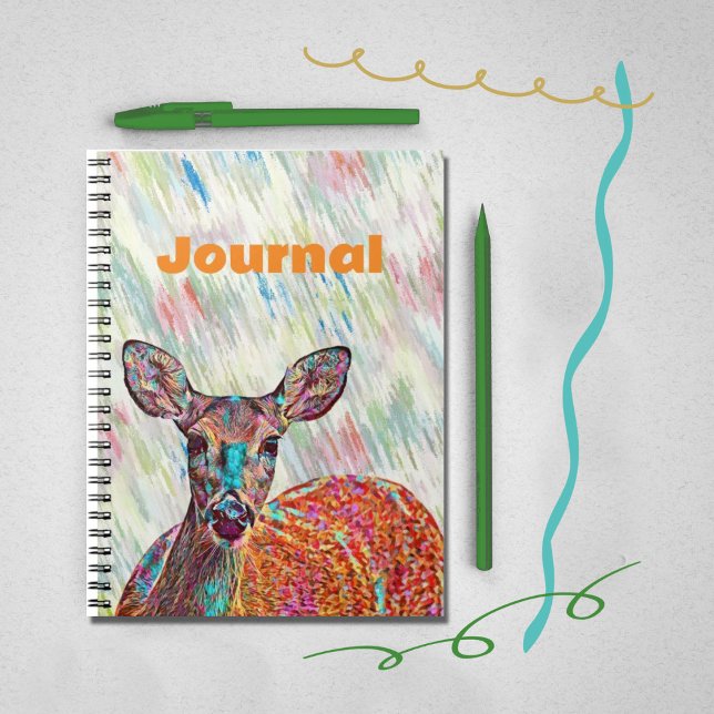 Söt och Sweet Hjort Art Journal Anteckningsbok (Skapare uppladdad)