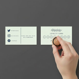 Söt- och trädgårdslojalitetskort. lojalitetskort