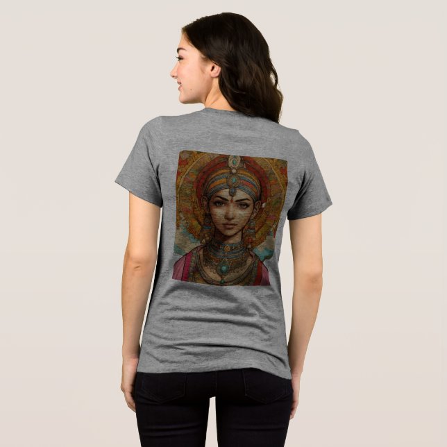 Söt och tryckta bilder t shirt (Baksida Full)