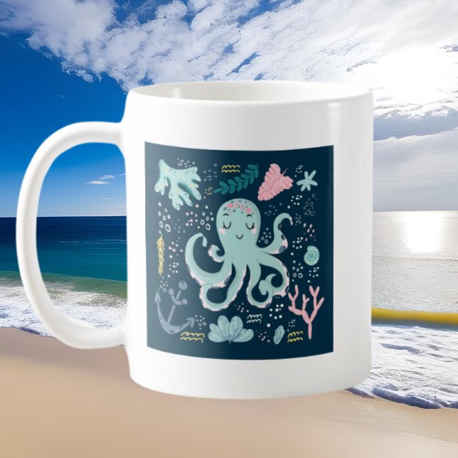 Söt Octopus älskare Kaffemugg (Skapare uppladdad)