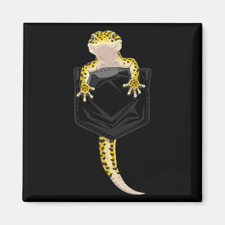 Söt ödla reptil leopardgecko Poc-gåvor män Magnet
