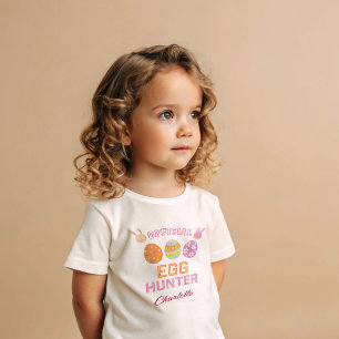 Söt Officiell Äggjägare Påsk Barn Namn T Shirt