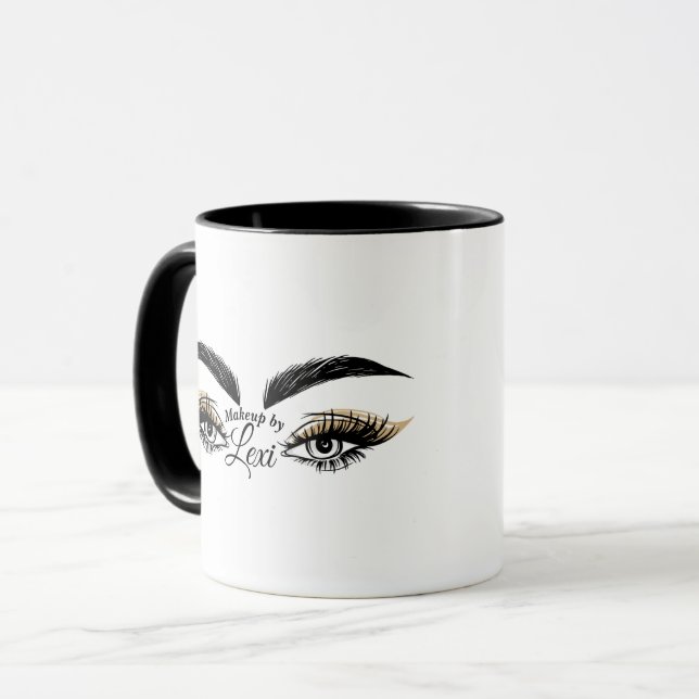 Söt Öga Beauty Salon Makeup Eyelash Lash Mugg (Framsida vänster)