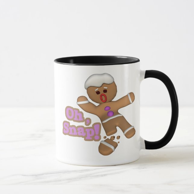 söt oh, knäcklig pepparkaksgubbe kaka mugg (Höger)