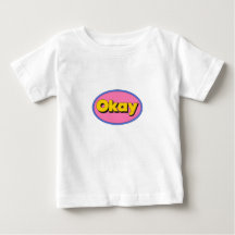 Söt ”Okay” Grafisk T-Shirt för Småbarn
