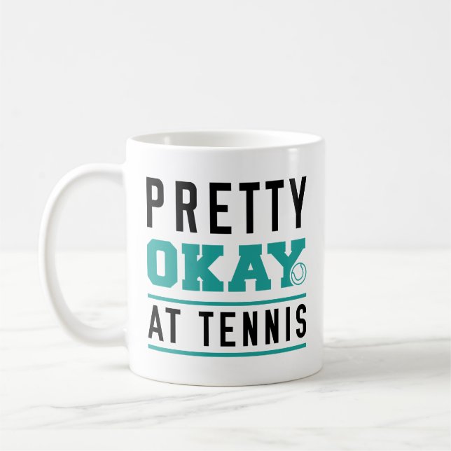 Söt okej vid Tennis Kaffemugg (Vänster)