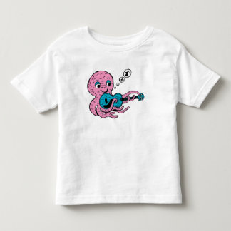 Söt oktopus som spelar gitarr t shirt