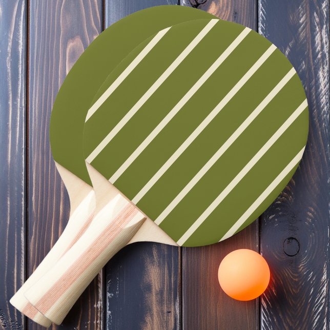 Söt olivrandig och enfärgad  pingisracket (Skapare uppladdad)