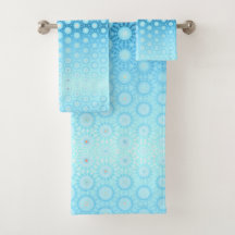 Söt Ombre Blue och Peach Geometric Duvet Cover