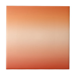 Söt Ombre Hett, sommartid, Orange & Apricot Gradi Kakelplatta