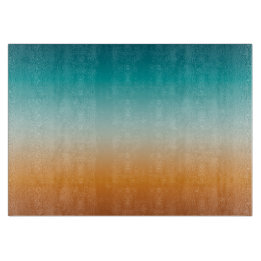 Söt Ombre Sunny Orange & Teal Blue Gradient