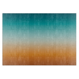 Söt Ombre Sunny Orange & Teal Blue Gradient