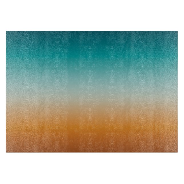 Söt Ombre Sunny Orange & Teal Blue Gradient (Framsidan)