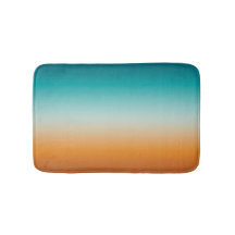 Söt Ombre Sunny Orange & Teal Blue Gradient