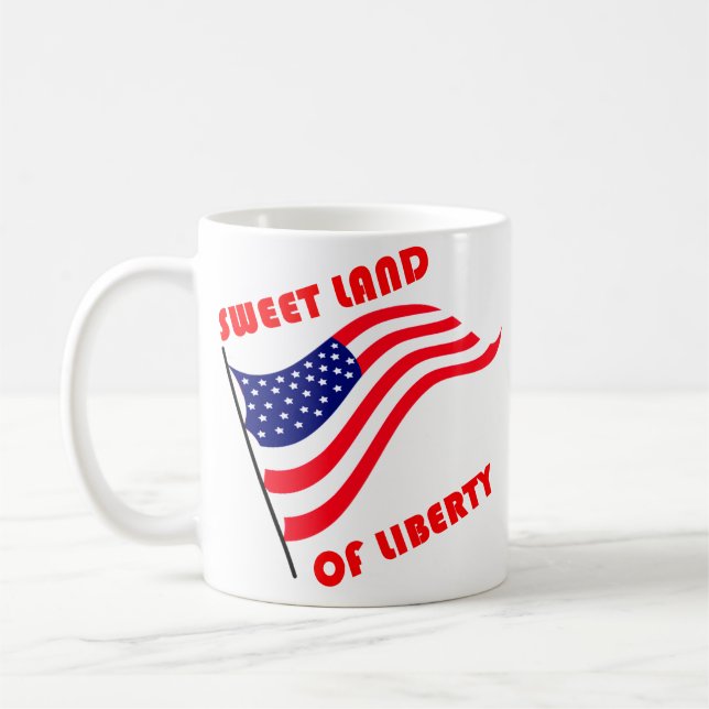 Söt område av frihet kaffemugg (Vänster)