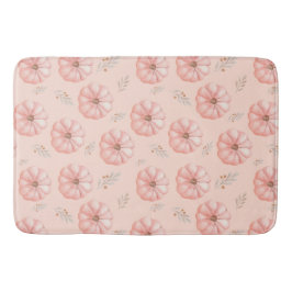 Söt orange akvarellpumpa Höst   Badrumsmatta