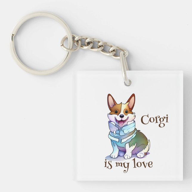 Söt orange corgi för ett positivt humör  (Framsidan)