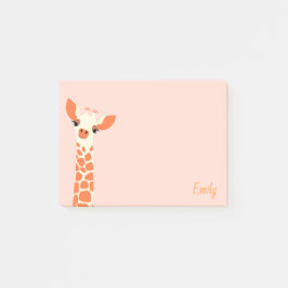 Söt Orange Giraffe Post-it Block