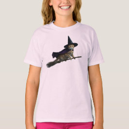 Söt orange katt Halloween T-shirt för barn