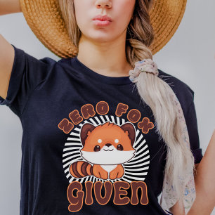 Söt Orange Räv Roliga Rävar Puns Inga Rävar Bryr S T Shirt