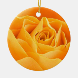 Söt Orange Ro Julgransprydnad Keramik