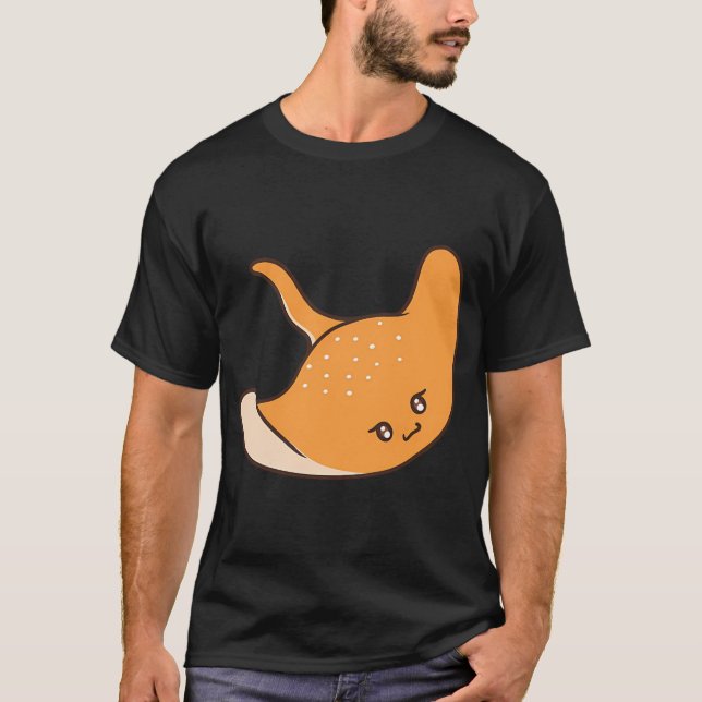 Söt orange stingrocka t shirt (Framsida)