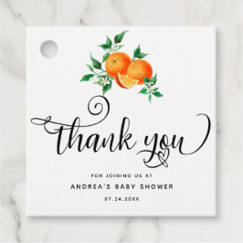 Söt | Orange Tack  Gåvor Etiketter