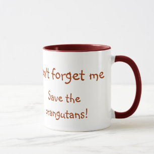Söt Orangutandjurlivbaby Mugg