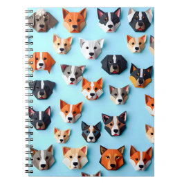 Söt Origami Hund - Mjuk och bekväm Anteckningsbok