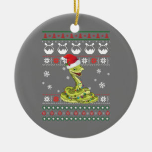 Söt Orm Ful Julsvett Päls Tröjljus Pyjamas Julgransprydnad Keramik