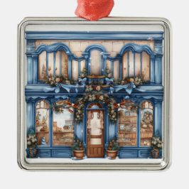 SÖT ORNATE HELGDAG CHRISTMAS STOREFRONT JULGRANSPRYDNAD METALL