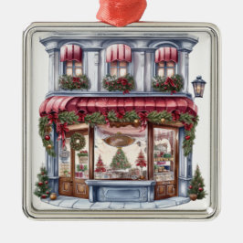 SÖT ORNATE HELGDAG CHRISTMAS STOREFRONT JULGRANSPRYDNAD METALL