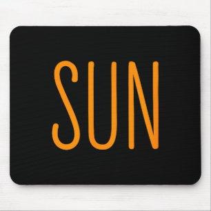 Söt oss solförmörkelse sol par musmatta