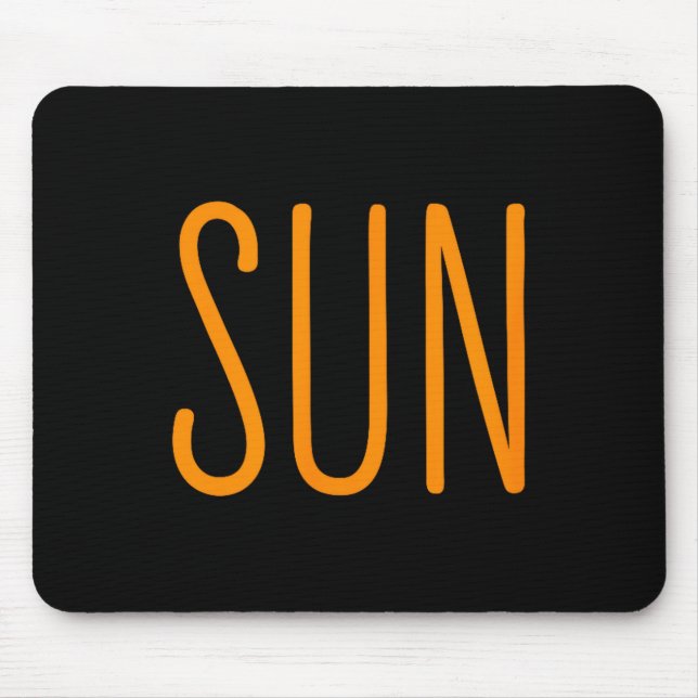 Söt oss solförmörkelse sol par musmatta (Framsidan)