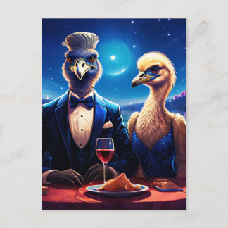 Söt Ostrich Vykort
