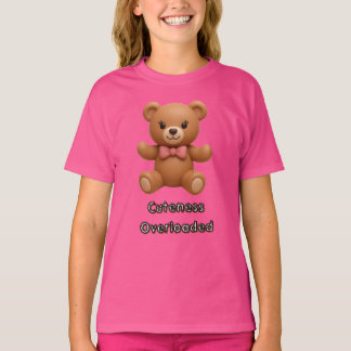 Söt överbelastad nallebjörn t shirt