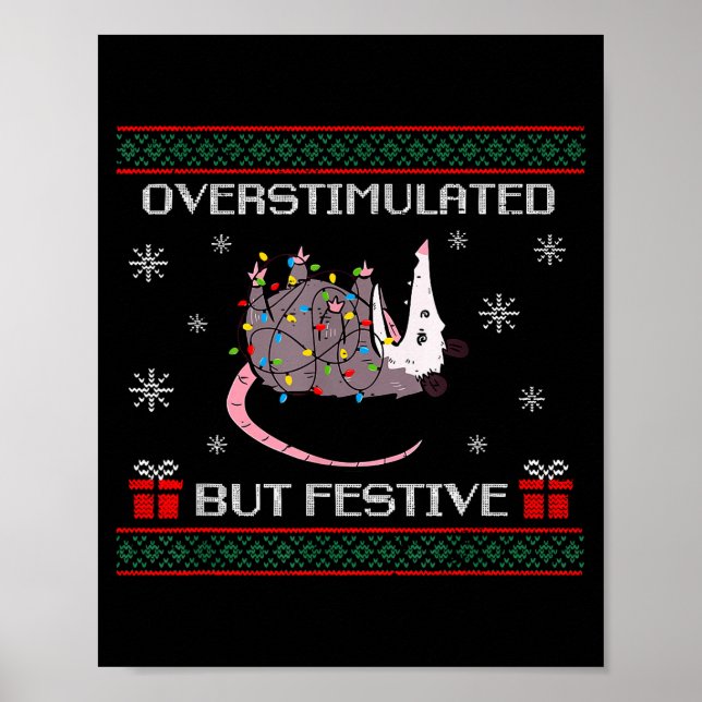 Söt Överstimulerad Men Festlig Rolig Sommar Ful Ju Poster (Framsidan)