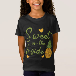 Söt på insidan av ananas Älskare Tropical Fruit T Shirt