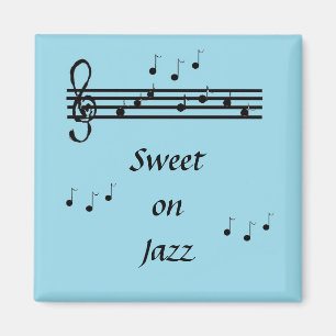 Söt på jazz - magnet