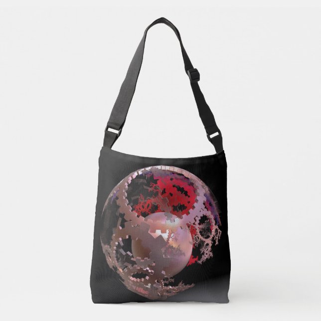 Söt på Rosa Cogs Axelväska (Framsida)