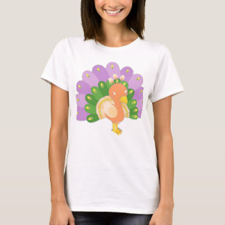 Söt påfågel t-shirt
