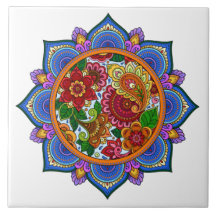 Söt Paked Blommigt Mandala