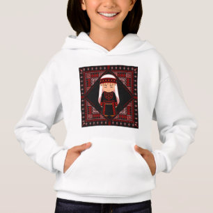 söt palestinsk flicka Embroidery Red tatreez T Shirt